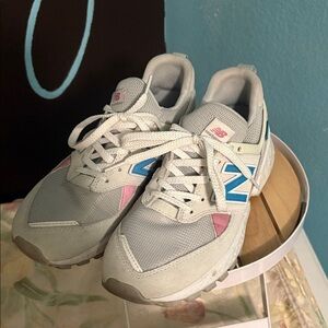 New Balance Gray and Pink Athletic Shoes